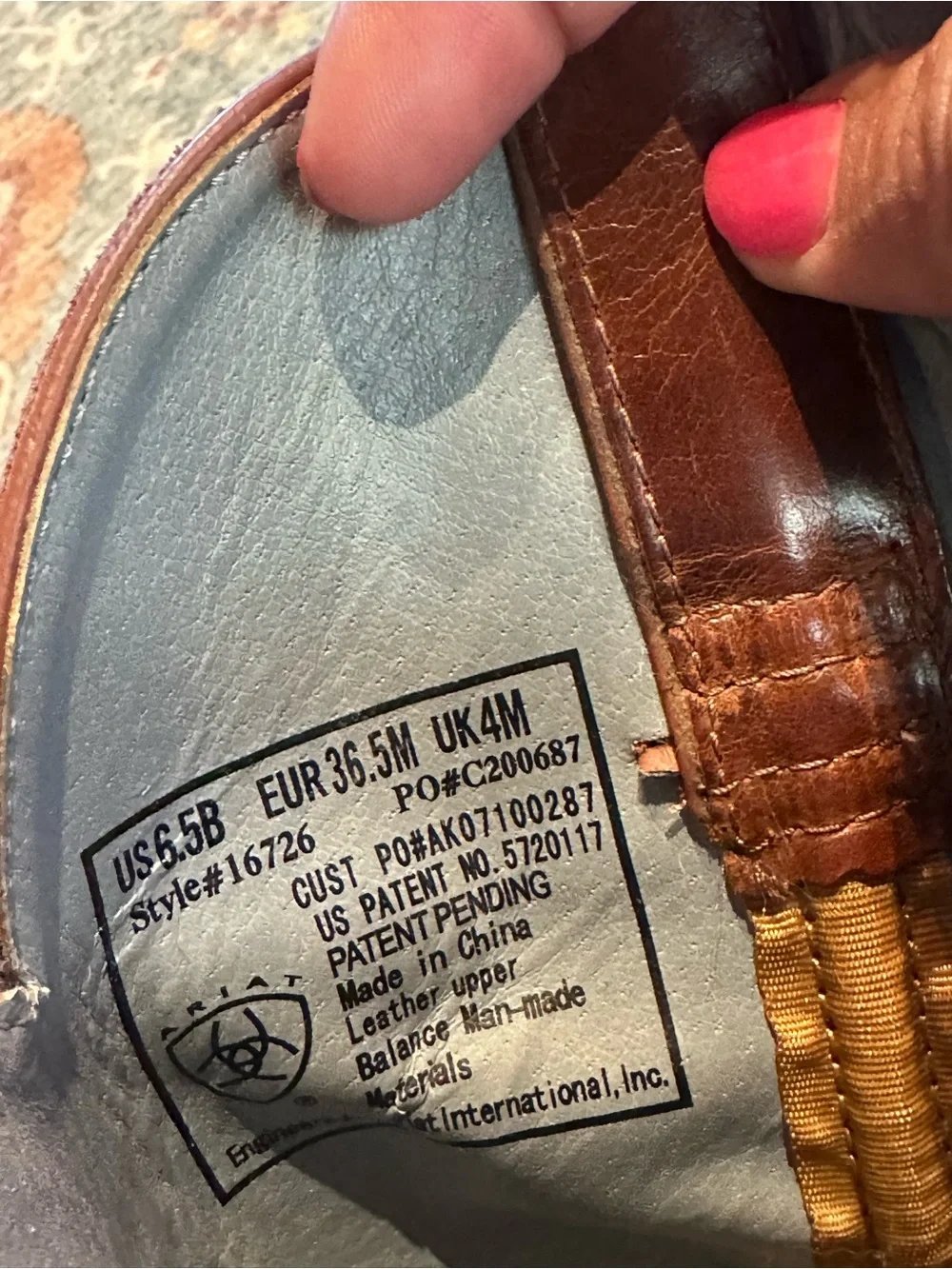 Ariat Brown Embroidered Leather Western Ankle Boots